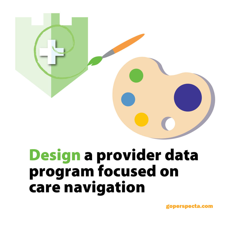 Design a provider data program for care navigation